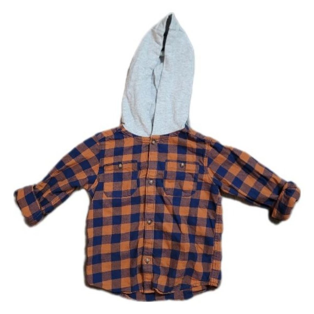 Carter's Hooded Flannel Shirt, Boys, 4T